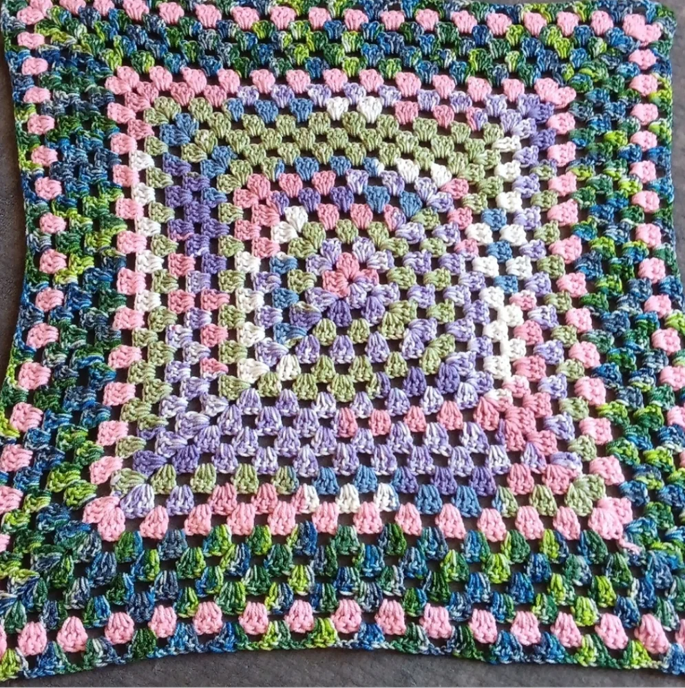 Unicorn Mermaid Inspired, Handmade Crochet 3 Pcs Mini Throw Afghan Decor Set